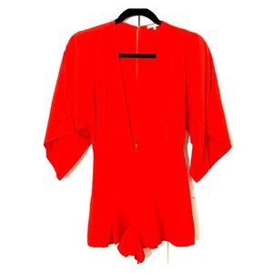 Vibrant red jumpsuit